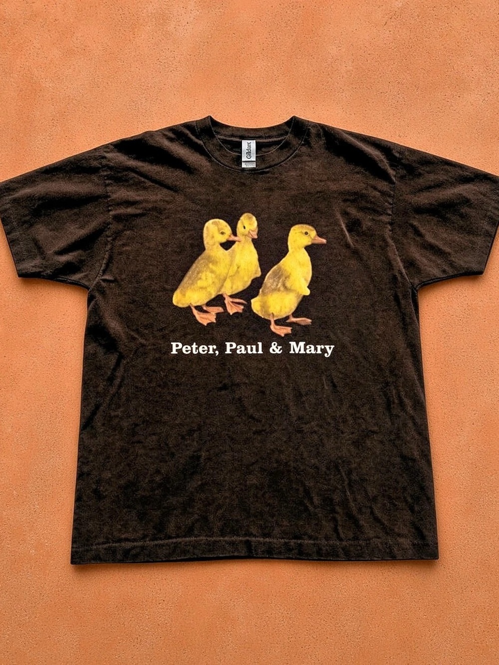 Gildan 5000 Heavy Cotton Peter, Paul & Mary Graphic Tee in Black